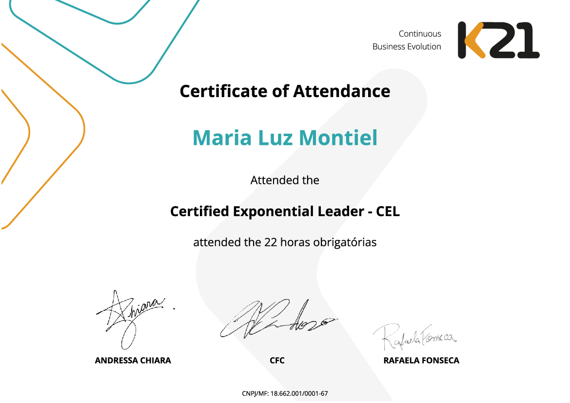 Certificado K21